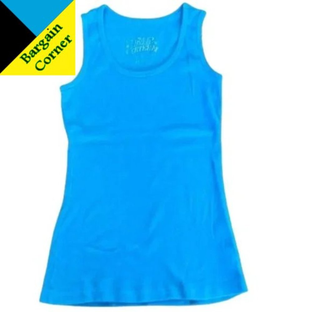 Self Esteem Turquoise Tank Top Large